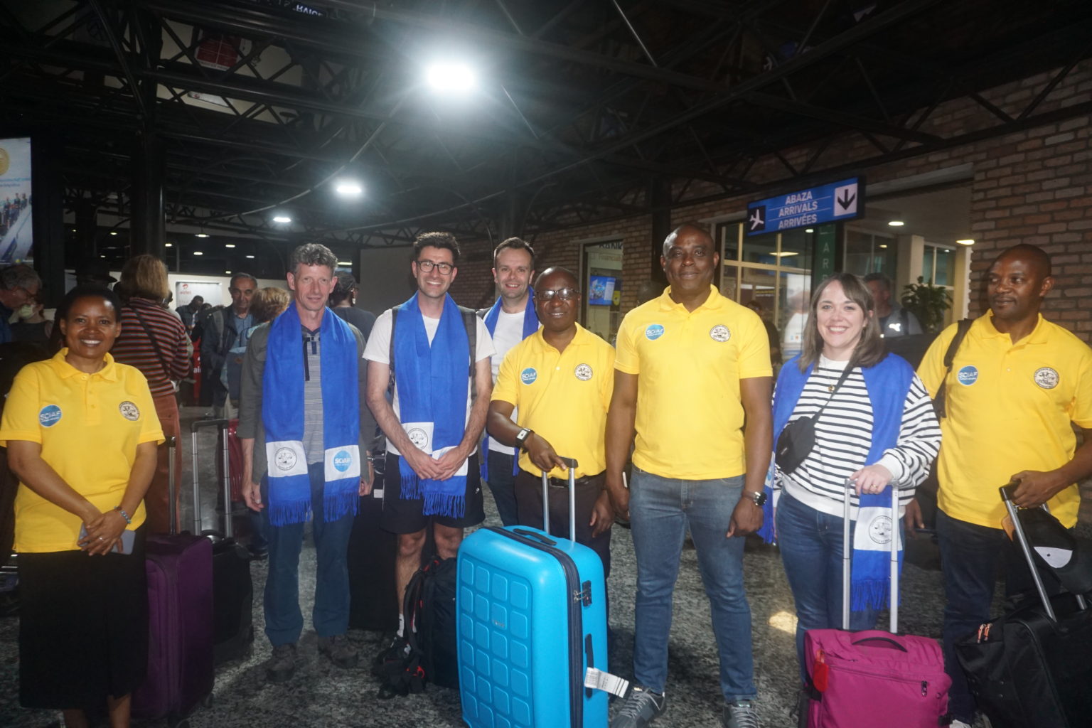 At the arrival at Kigali International Airport